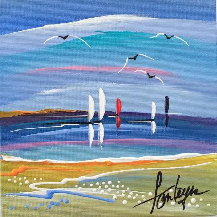 Peinture L'Eveil par Fonteyne David | Tableau Figuratif Acrylique Marine