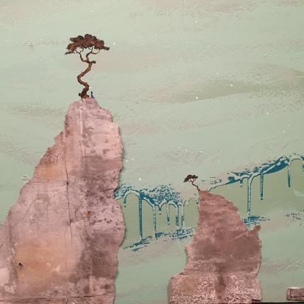 Gemälde N° 5128 Ne faire qu'un avec les éléments von Lemonnier  | Gemälde Materialismus Acryl, Zinc Landschaften