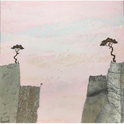 Peinture 5091 par Lemonnier  | Tableau Matiérisme Acrylique, Zinc Paysages