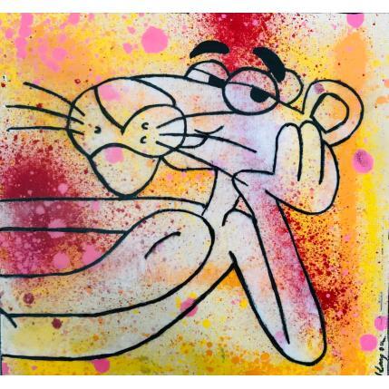 Peinture Panthere rose par Kikayou | Tableau Pop-art Acrylique, Collage, Graffiti Icones Pop