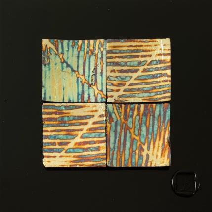 Peinture Hawai par Bauquel Véronique | Tableau Abstrait Bois Minimaliste