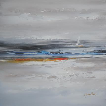 Peinture Côte d'Opale par Gaultier Dominique | Tableau Figuratif Huile Marine