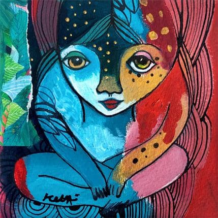 Peinture Mystère par Ketfa Laure | Tableau Art Singulier Acrylique Scènes de vie