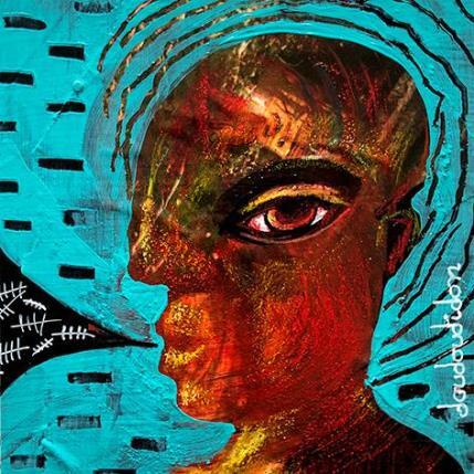 Pintura Compteur de contes por Doudoudidon | Pintura Raw art Acrylic