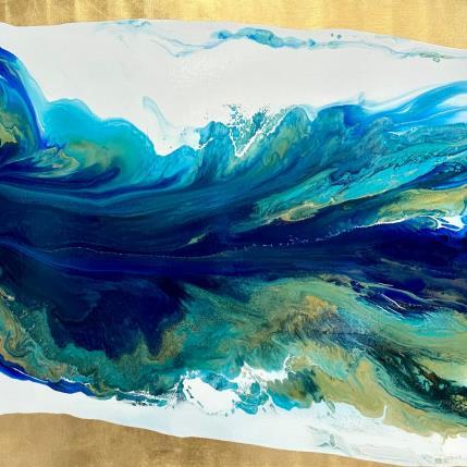 Peinture Profondeurs marines 1642 par Depaire Silvia | Tableau Abstrait Acrylique Marine, Minimaliste, Paysages