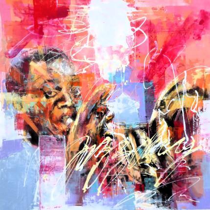 Painting Jazz Explosion by Silveira Saulo | Painting Figurative Acrylic Music