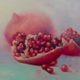Painting Grenades by Jung François | Painting Figurative Oil Pop icons, Still-life