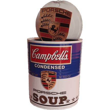 Sculpture Porsche par TED | Sculpture Pop-art Métal, Résine Sport