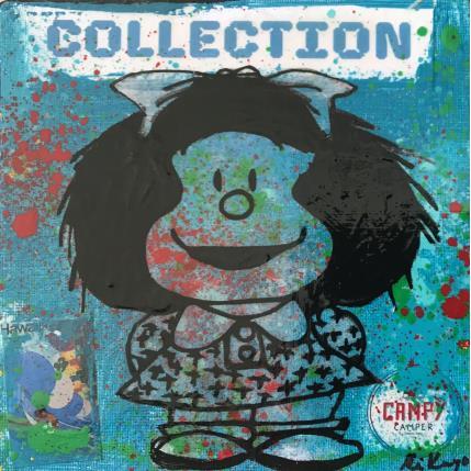 Pintura Mafalda por Kikayou | Pintura Pop-art Acrylic, Gluing, Graffiti Pop icons