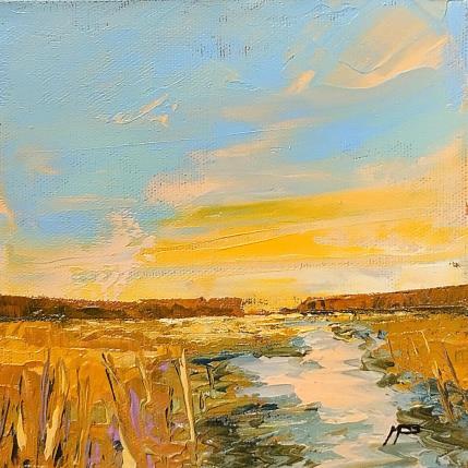 Peinture Arroyito par Max Pedreira | Tableau Impressionnisme Acrylique Paysages