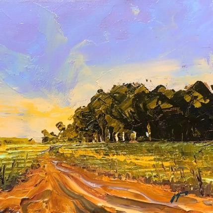 Peinture Camino al monte par Max Pedreira | Tableau Impressionnisme Acrylique Paysages