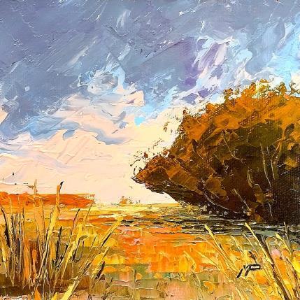 Peinture La escondida par Max Pedreira | Tableau Impressionnisme Acrylique Paysages