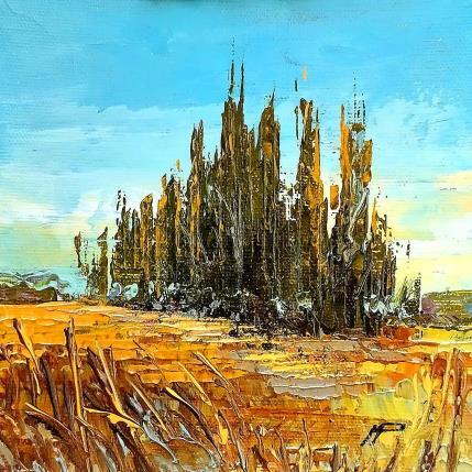 Peinture Los pinos par Max Pedreira | Tableau Impressionnisme Acrylique Paysages