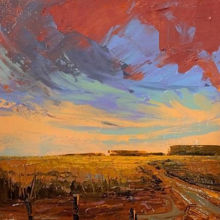 Peinture Atardecer par Max Pedreira | Tableau Impressionnisme Acrylique Paysages