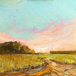 Painting El monte lejano by Max Pedreira | Painting Impressionism Acrylic Landscapes, Pop icons