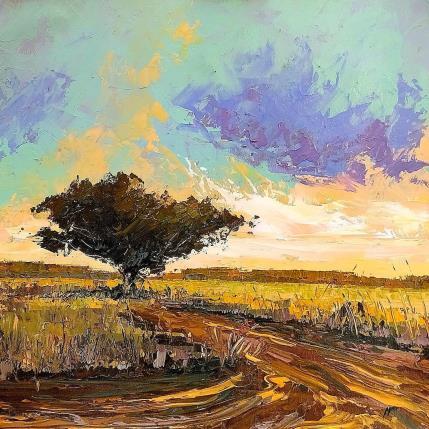 Peinture A las cinco par Max Pedreira | Tableau Impressionnisme Acrylique Paysages