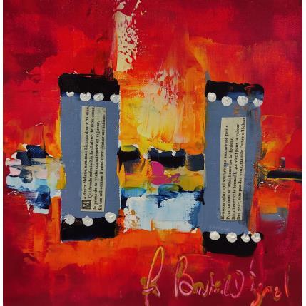 Peinture Sonnet pour hélène par Bastide d´Izard Armelle | Tableau Abstrait Acrylique Architecture