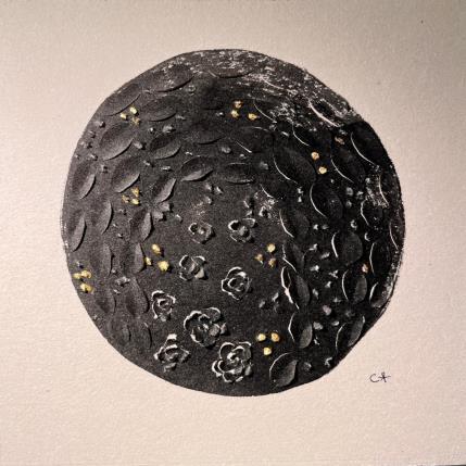 Peinture BLACK WATER par Caitrin Alexandre | Tableau Figuratif Carton Nature