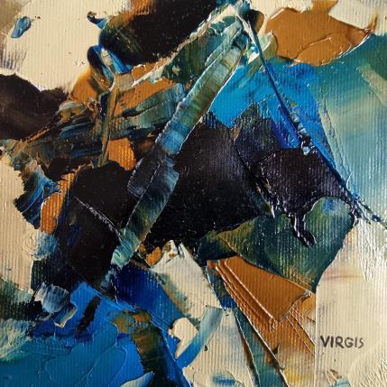 Peinture Junction par Virgis | Tableau Abstrait Huile Minimaliste