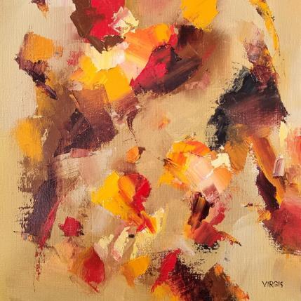 Peinture Warm early times par Virgis | Tableau Abstrait Huile Minimaliste