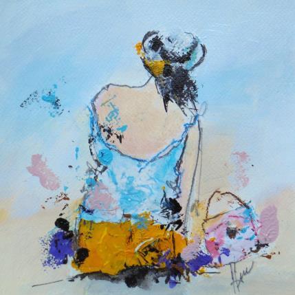 Peinture GAIA par Han | Tableau Figuratif Acrylique, Encre, Papier Portraits