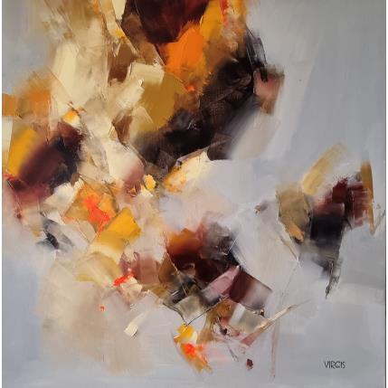 Painting Towards beautiful days by Virgis | Painting Abstract Oil Minimalist