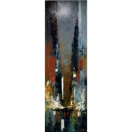 Peinture Inwood by Night par Castan Daniel | Tableau Figuratif Huile Urbain