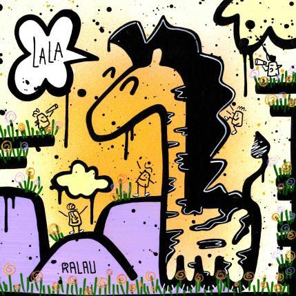 Painting La la  by Ralau | Painting Raw art Acrylic, Posca Animals