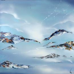 Painting 818 by Naen | Painting Abstract Acrylic, Ink