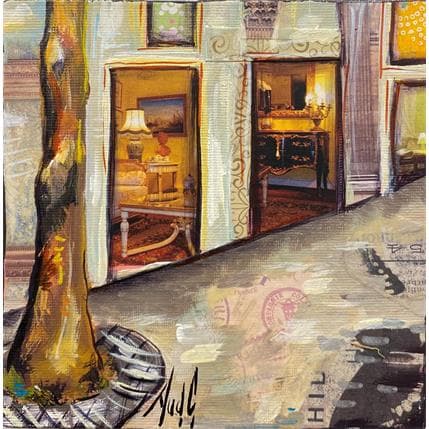 Peinture Montgallet par Aud C | Tableau Figuratif Scènes de vie, Urbain