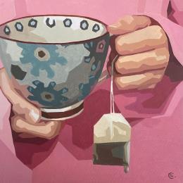 Gemälde Reveil von Colin Véronique | Gemälde Figurativ Acryl Alltagsszenen, Pop-Ikonen, Porträt, Stillleben