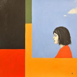 Painting In the future  by Ivanova Margarita | Painting Pop-art Oil Portrait