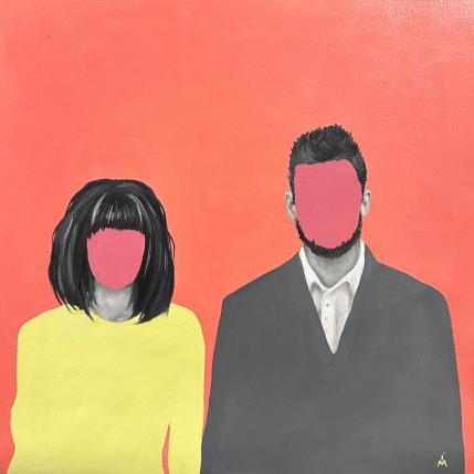 Peinture Wedding par Ivanova Margarita | Tableau Pop-art Huile Scènes de vie