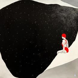 Painting Oasis  by Ivanova Margarita | Painting Pop-art Oil Minimalist