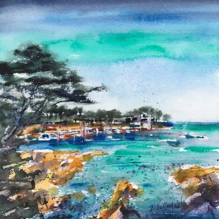 Painting  Au Cap by Hoffmann Elisabeth | Painting Figurative Watercolor Marine, Pop icons
