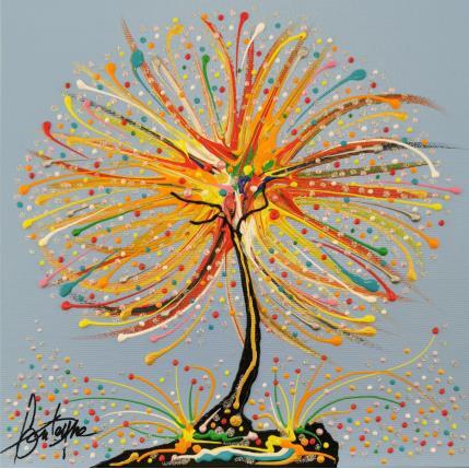 Painting Grenoble dans le ciel by Fonteyne David | Painting Figurative Acrylic