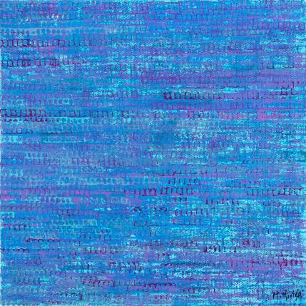 Peinture Lagune 5 par Hirléa Marina | Tableau Abstrait Huile