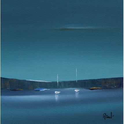 Painting Plénitude by Roussel Marie-Ange et Fanny | Painting Figurative Oil Marine, Minimalist