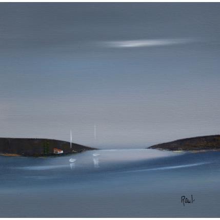 Peinture Douceur Marine 58 par Roussel Marie-Ange et Fanny | Tableau Figuratif Huile Marine, Minimaliste