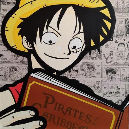 Peinture Luffy par Kalo | Tableau Pop-art Collage, Graffiti, Posca Icones Pop