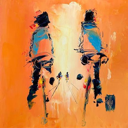 Painting Nous Tous by Raffin Christian | Painting Figurative Oil Life style