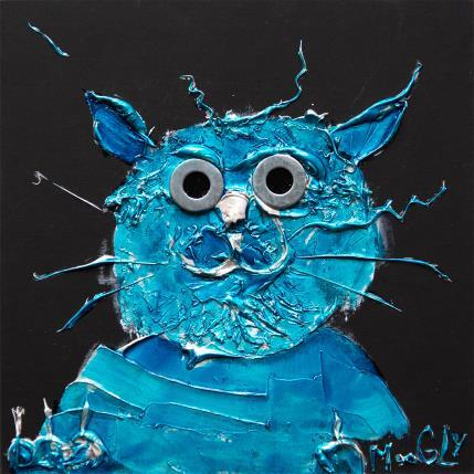 Peinture Dominus par Moogly | Tableau Art Singulier Acrylique, Résine Animaux