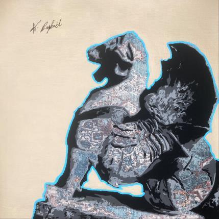 Peinture 16H04 par André Raphaël | Tableau Figuratif Acrylique Animaux, Architecture, Urbain