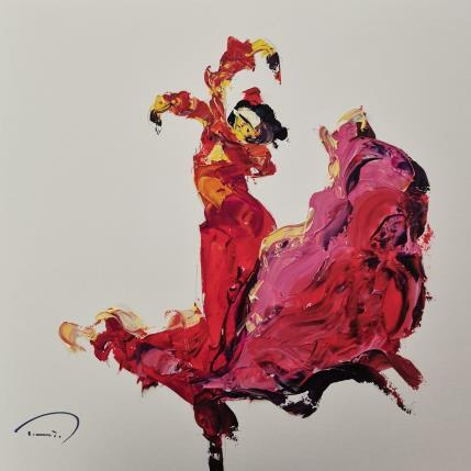 Peinture La Bailaora par Tomàs | Tableau Figuratif Huile Portraits