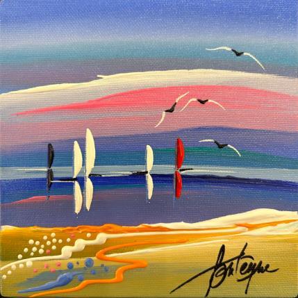 Peinture Ici, repos par Fonteyne David | Tableau Figuratif Acrylique