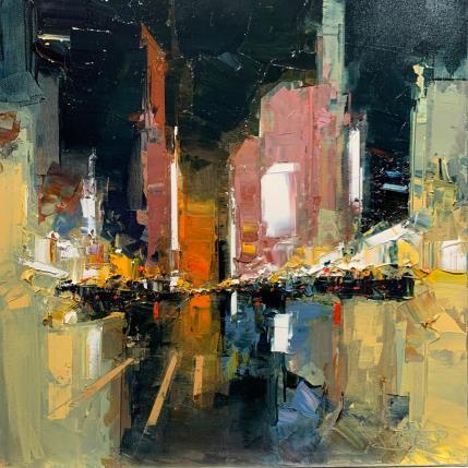 Peinture Inwood By Night par Castan Daniel | Tableau Figuratif Huile Urbain