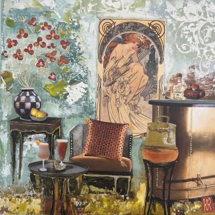 Painting SUZIE by Romanelli Karine | Painting Figurative Acrylic, Gluing