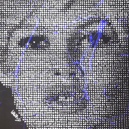 Peinture Bardot bleu Noir  par Wawapod | Tableau Pop-art Acrylique, Posca Icones Pop