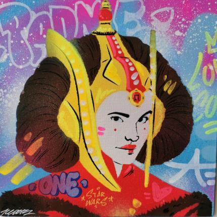 Peinture Padmé par Kedarone | Tableau Pop-art Acrylique, Graffiti Icones Pop