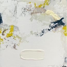 Pintura Sous la neige por Luz Alexandra | Pintura Abstract Acrylic, Gold leaf Minimalist